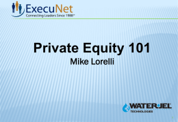 Private Equity 101
