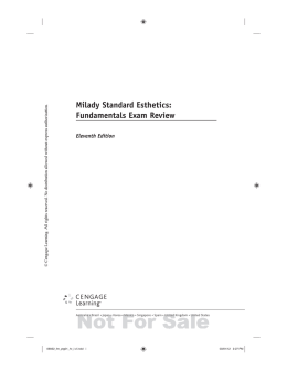 Milady Standard Esthetics: Fundamentals Exam Review