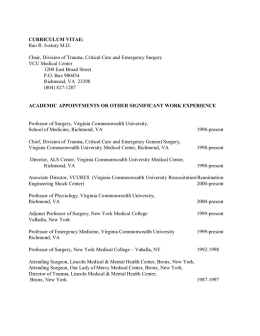 Ivatury CV - Department of Surgery