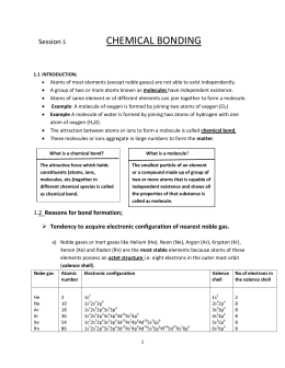 chemical bonding