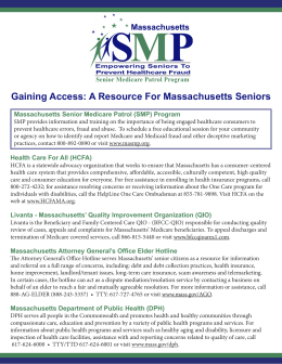 Gaining Access - Massachusetts Senior Medicare Patrol Program