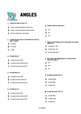 BrainPOP.fr | Angles