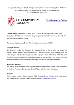 - City Research Online