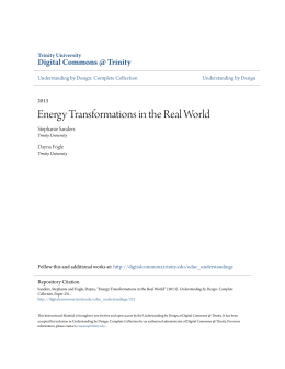 Energy Transformations in the Real World