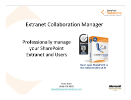 Extranet Collaboration Manager - Nashville