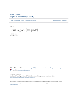Texas Regions [4th grade] - Digital Commons @ Trinity