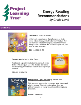Energy Reading Recommendations