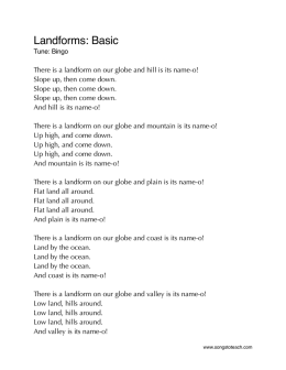 Landforms Song Basic