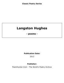 Langston Hughes - poems