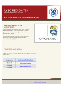 ayso region 733 - Palos School District #118, IL