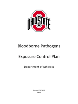 Bloodborne Pathogens Exposure Control Plan