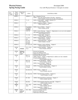 Physical Science Pacing Guide High School 08_09