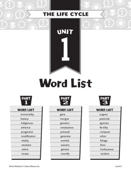 Word List - Zaner