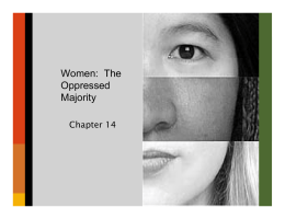 Women: The Oppressed Majority