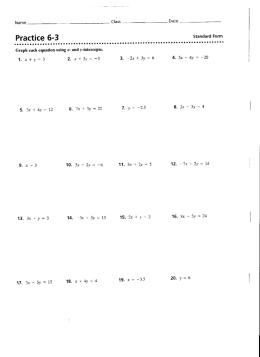 Practice 6-3 - NVHSIntroMathFieldman