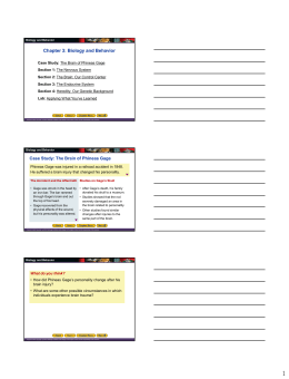 Chapter 3: Biology and Behavior