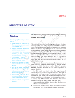 structure of atom - NCERT (ncert.nic.in)