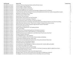 ACPE Number Session Title Contact Hours