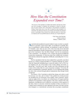 Our Constitution: Chapter 4