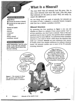 {a} Describe the structure of minerals.
