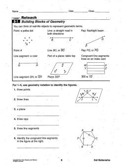 ` Building Blocks of Geometry _