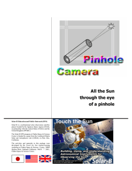 Pinhole Camera - Touch the Sun