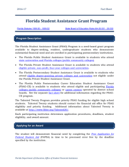 Florida Student Assistance Grant Program