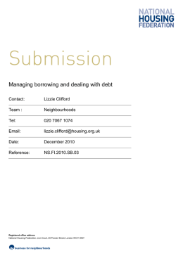 Managing borrowing and dealing with debt