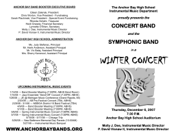 Winter Concert - Anchor Bay Bands