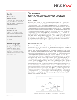ServiceNow Configuration Management Database