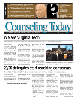 We are Virginia Tech - American Counseling Association
