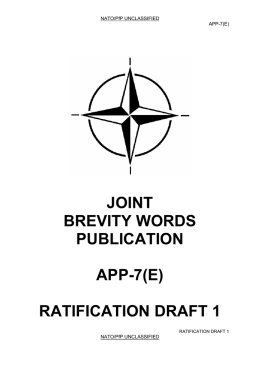 BREVITY WORDS - NATO scanner