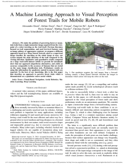 A Machine Learning Approach to Visual Perception of Forest Trails