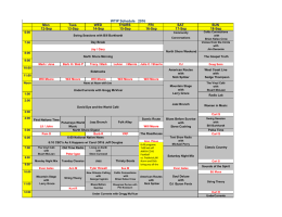 this week`s schedule.