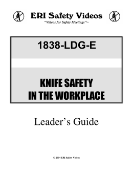 /`* ( KNIFE SAFETY IN THE WORKPLACE Leader`s Guide