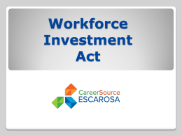 Workforce Investment Act