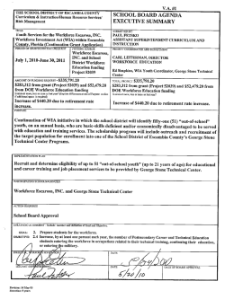 (WIA) within - Escambia County School District