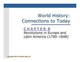 World History: Connections to Today