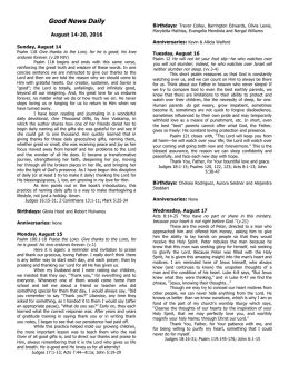 08-14-16 Thirteenth Sunday after Pentecost