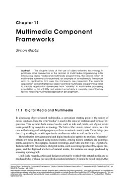 Multimedia Component Frameworks