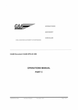 oac-006_ops manual part c - Civil Aviation Authority Of Botswana