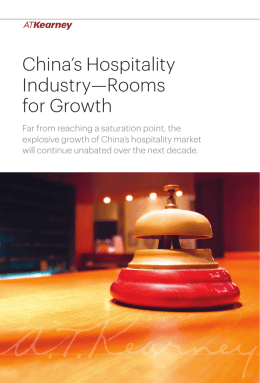 China`s Hospitality Industry—Rooms for Growth