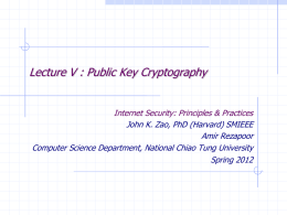 Lecture 4 : Public