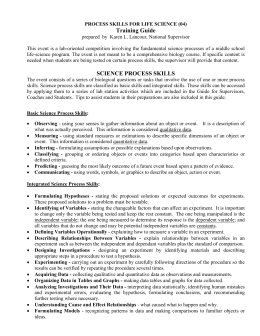 science process skills