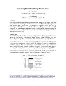 Forecasting Inter-related Energy Product Prices