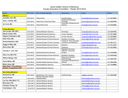 2014-2015 Roster - David Geffen School of Medicine at UCLA