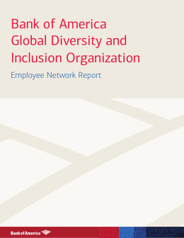 Bank of America Global Diversity and Inclusion Organization