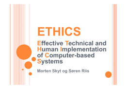 Effective Technical and Human Implementation of Computer