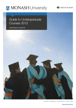 Guide to Undergraduate Courses 2012
