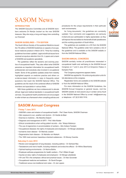 SASOM News - Occupational Health